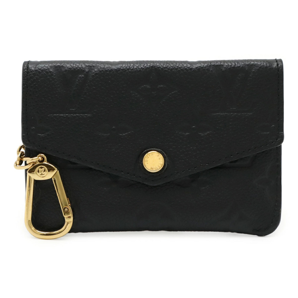 LOUIS VUITTON Monogram Empreinte Pochette coin case Wallet Noir Black